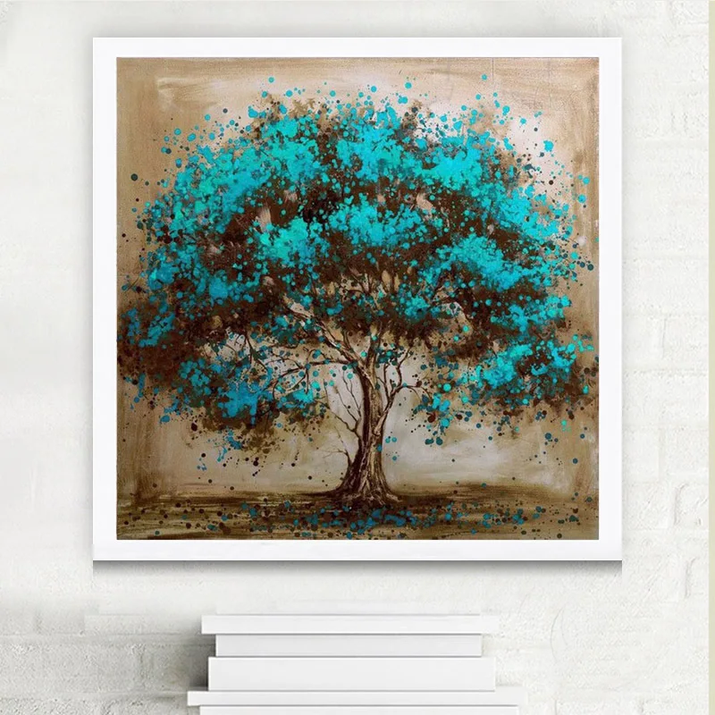 

Cross Border Hot Selling DIY Lucky Tree Diamond Embroidery 5D Rubik's Cube Full of Crystals round Diamond Painting Wholesale Dia