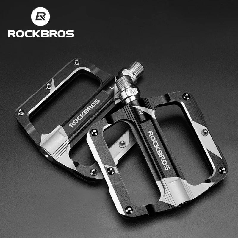 ROCKBROS Mtb pedals for Bicycle Aluminum Alloy Bicycle pedals Bearing Pedales Non slip Spikes