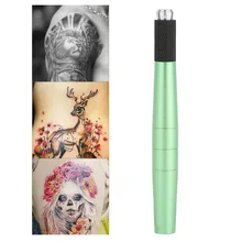 Tattoo Transfer Pen Holder Tool Alloy Tattoo Skin Transfer Pen Shell Ink Cartridge Holder Microblading Temporary Tattoo Supplies