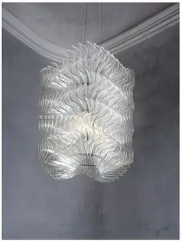 

Nordic Italy Milan chandelier designer villa restaurant living room duplex building home stay staircase creative net red light