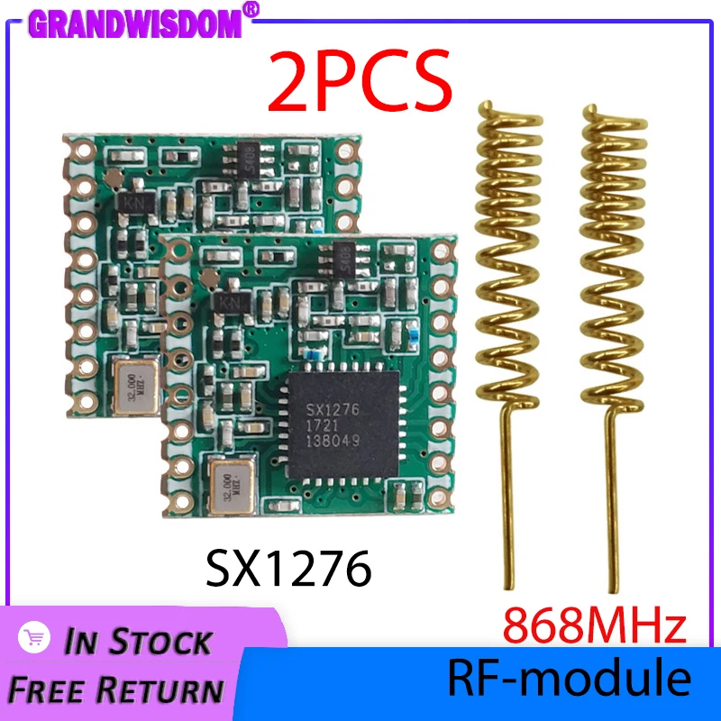 LoRa 모듈 로라완 트랜시버, RF SX1276 868MHZ 라디오 통신, 915MHZ 통신 수신기, IOT 송신기, 2 개