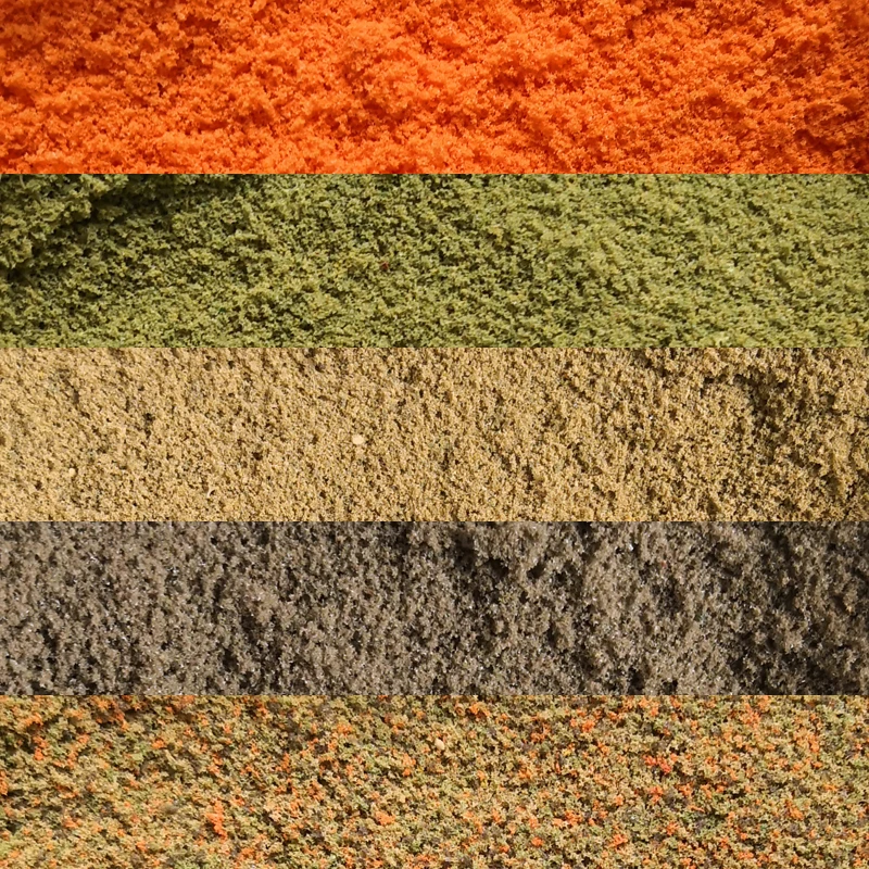 50g sample 0.8-1.0mm Coarse Turf Ground sponge material scale model train railway layout powder model train building DIY layout