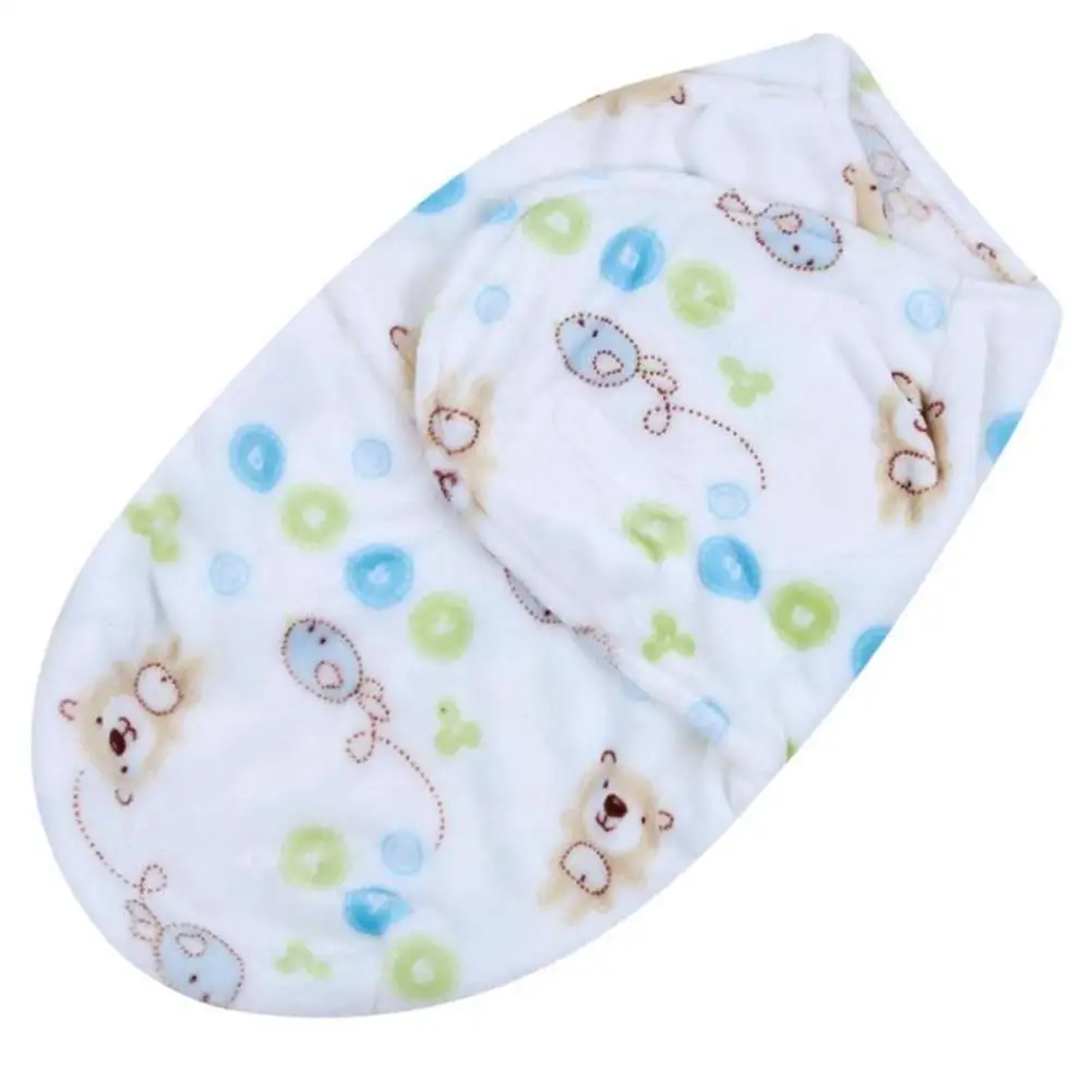 Kidlove Baby Flano мультфильм печатных спальный мешок Пеленание младенца постельные принадлежности
