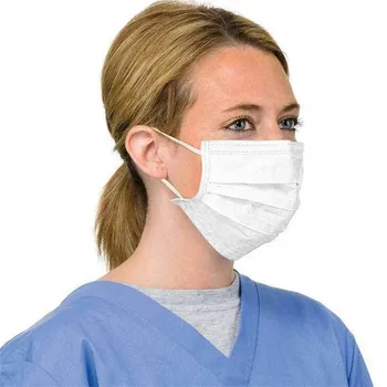 

100/200/50PC Face Mouth Mask 3 Layer Anti Dust Wind Mouth Mask Breathable Ear Loop Mascarilla Masque De Protection Outdoor White
