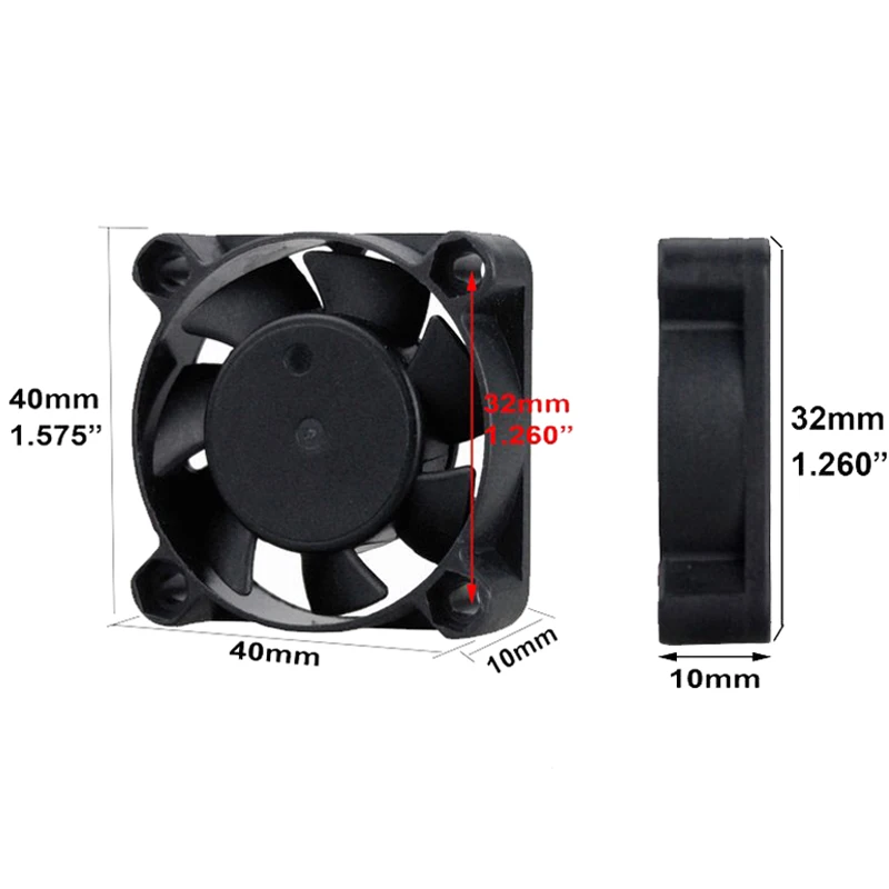 Gdstime-ventilador Elétrico dc 12v 50 Peças Motor de Pinos 40 mm 40x40 mm 4010s 4cm Cooler - Imagem 5