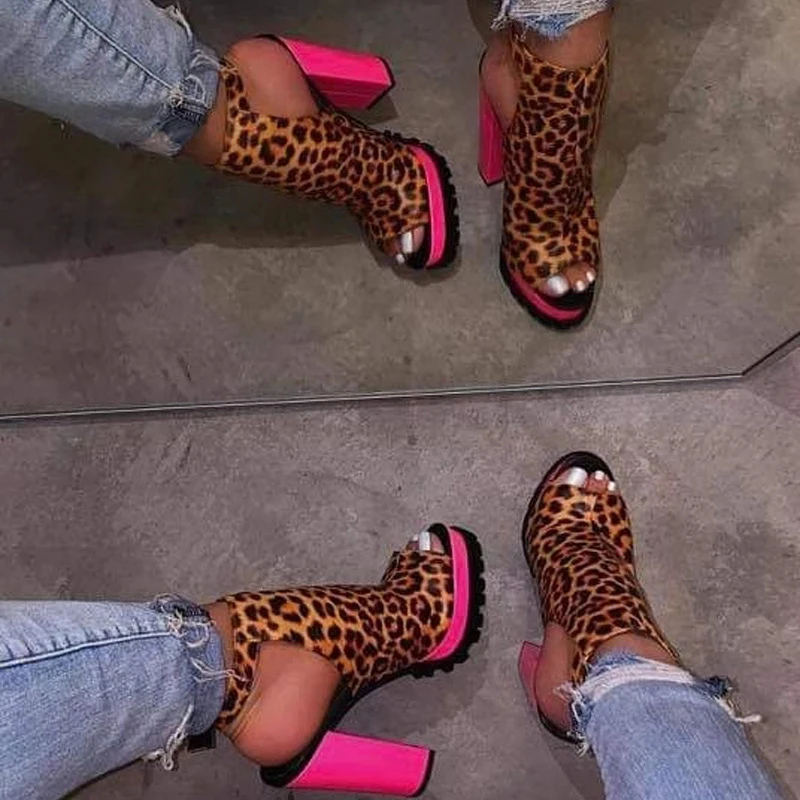 Women Ankle Boots Spring Autumn Peep Toe Women