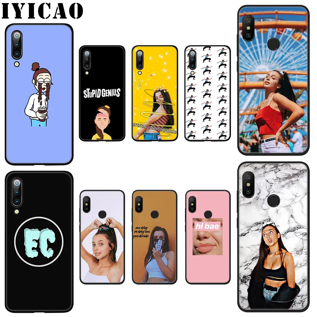 Мягкий силиконовый чехол Emma Chamberlain для Xiaomi mi 9 T Pro CC9 CC9E 8 SE 6 Lite TPU |