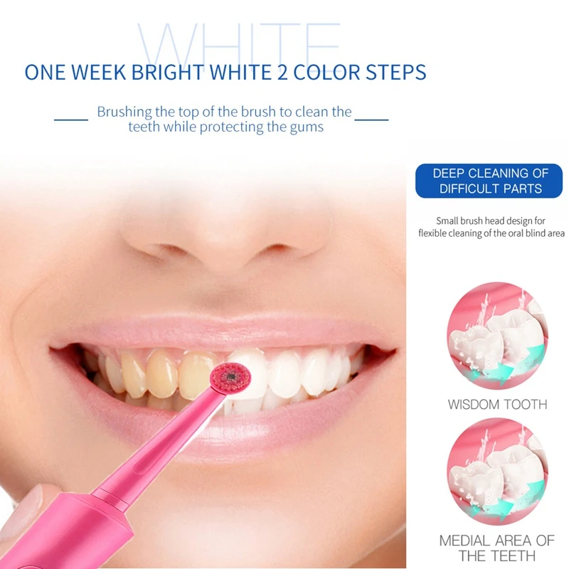Electric Toothbrush Ultrasonic Rechargeable Rotating Toothbrush Oral Tooth Cleaning Tool with Replacement Toothbrush Head Electric Toothbrush Ultrasonic Rechargeable Rotating Toothbrush Oral Tooth Cleaning Tool with Replacement Toothbrush Head