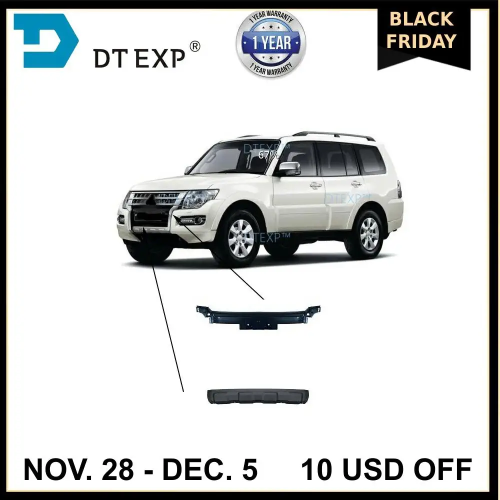 front bumper guard for pajero front license board for montero new face 6405a189ha