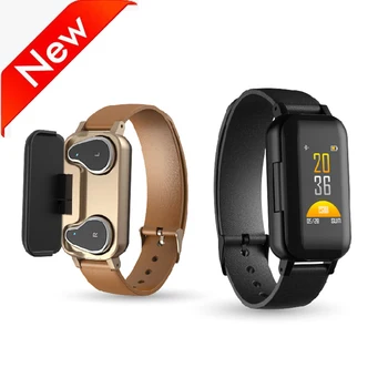 

T89 Bluetooth Headset Smart Watch Heart Rate Monitor Fitness Fashion Smart Wristband Sports Bracelet IOS Android