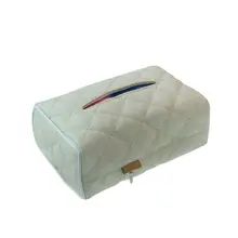 Прямоугольный кожаный чехол для косметических салфеток держатель для салфеток для автомобиля Автомобильная отделка автомобиля установленная коробка для салфеток