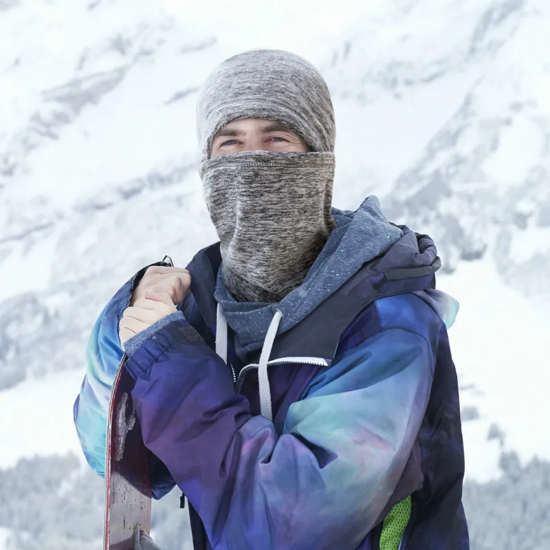 

Mountaineering Full Face Masks Spot Winter Ski Fleece Thermal Warmer Cycling Hood Liner Sports Bike Riding Snowboard Shield Hat