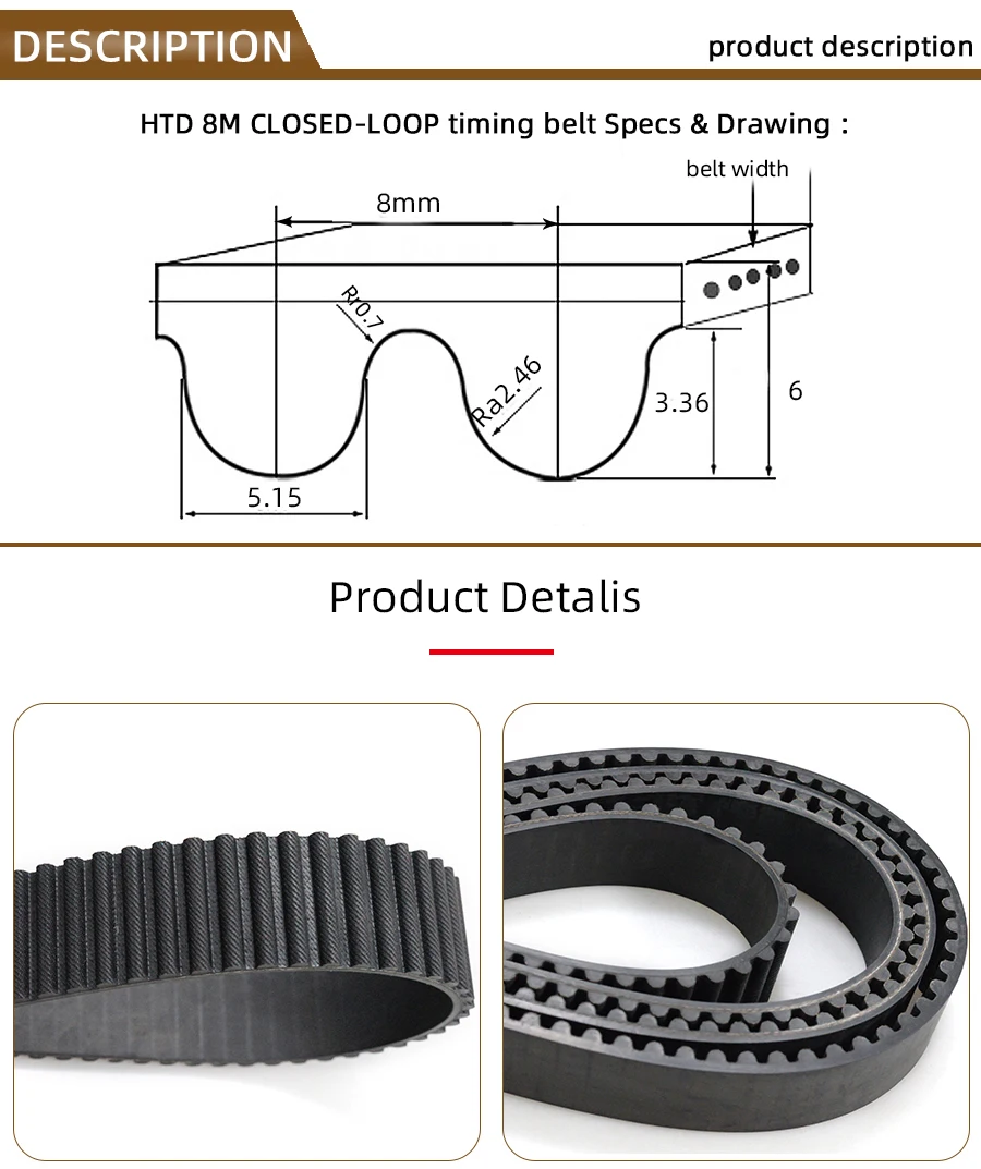 correia síncrona htd largura dentes correia dentada