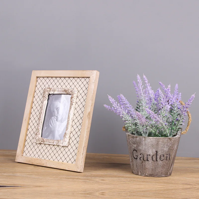 European Pastoral Photo Frame Creative Wooden Crafts Picture Frame Commemorative Gift Study Desktop Home Decoration Accessories