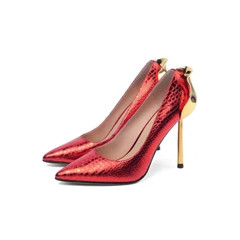 

party dress shoes spring Korean 2020 new pointy shallow mouth thin heel super high heel single shoe women's Club trend