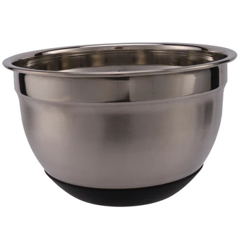 

Stainless Steel Mixing Bowl with Non-Slip Silicone Base Kitchenware-21Cm