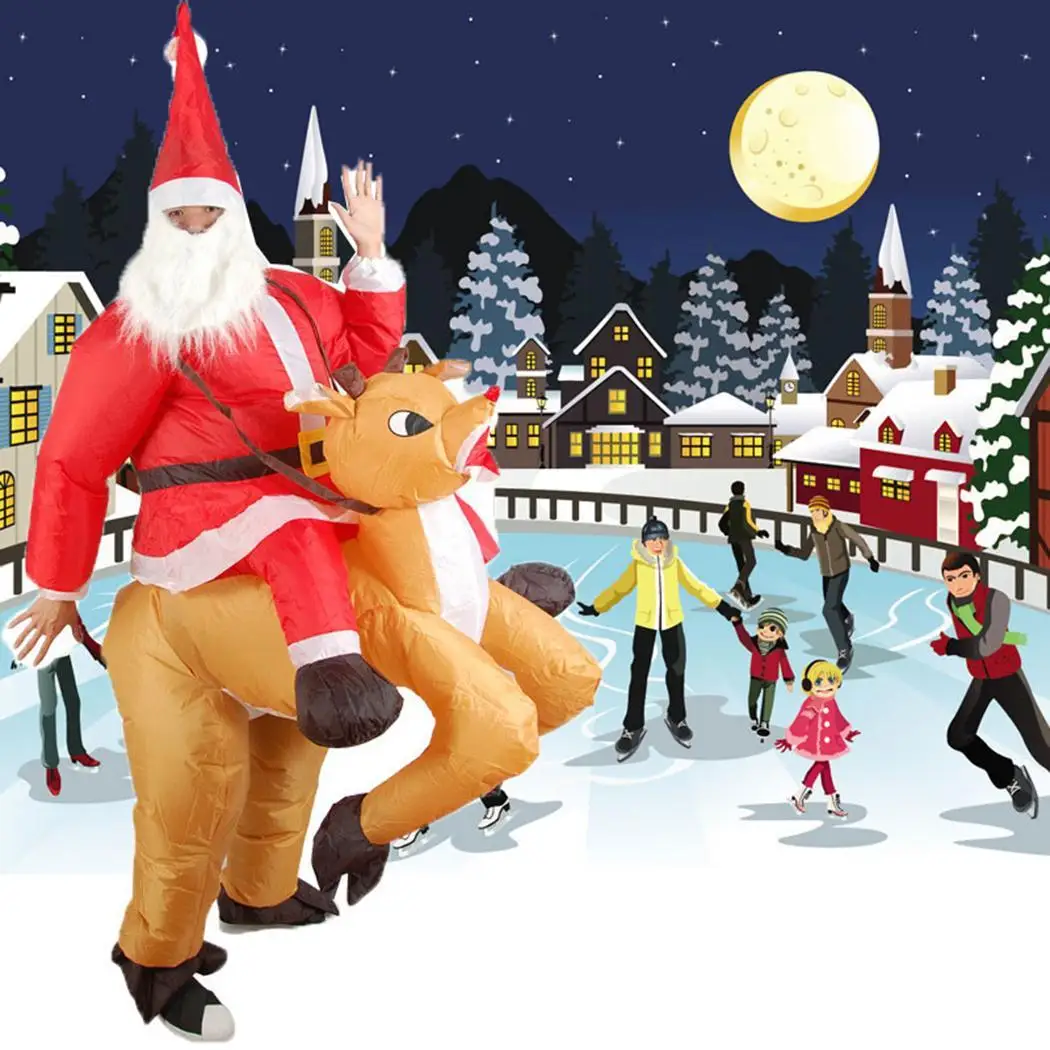 

Christmas Bar Party Inflatable Performance Costume Christmas, Santa Claus Doll the picture shown