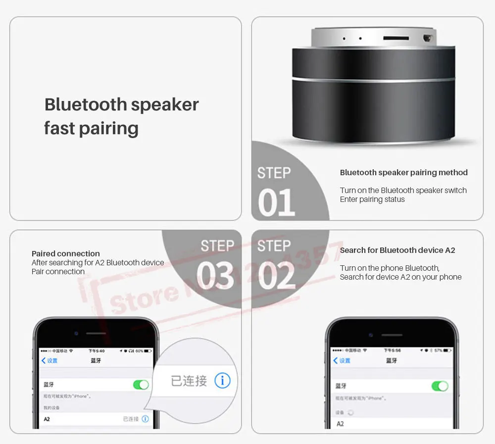 Портативный беспроводной Bluetooth динамик Встроенный микрофон Поддержка AUX TF карта 360 градусов стерео мини-динамик s для телефона Xiaomi huawei