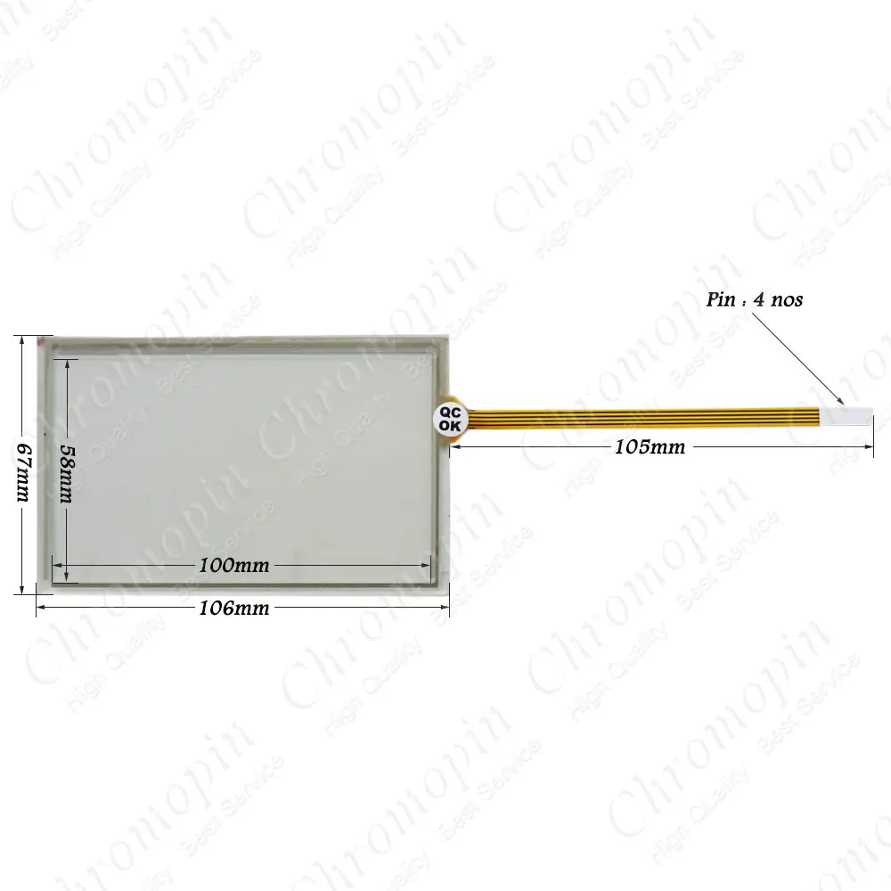 Панель сенсорного экрана для 6AV2124 2DC01 0AX0 6AV2 124 6AG1124 4AX0 6AG1 KTP400 с мембранной