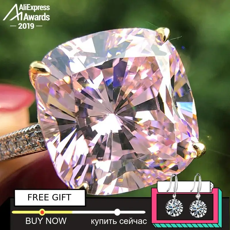 

NOT FAKE 14*14mm cushion cut Diamond Ring S925 sterling silver fine wedding citrine sapphire amethyst ruby coloured diamond