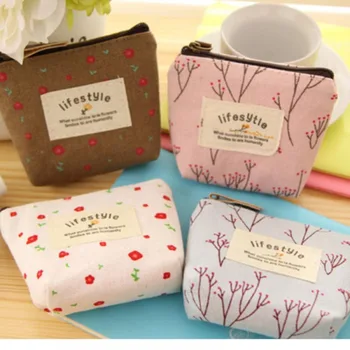 

New Fashion Women's Small Canvas Purse Zip Wallet Lady Coin Case Bag Handbag Key Holder Coin Bag Coin Holder Cute