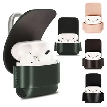 

Fashion Leather Case Protective Cover Shell for AirPod Pro 3 Earphone with Hook Protective Cases C26