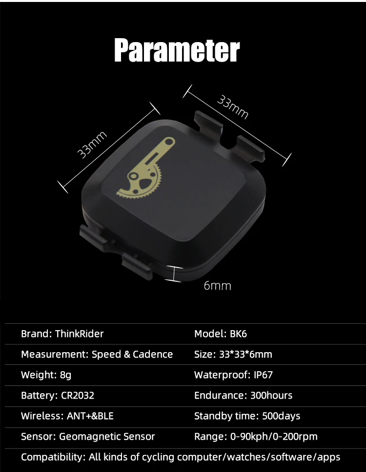 THINKRIDER ANT+ USB Enhanced Transmitter Receiver Compatible Garmin Bicycle Computer ANT Stick Speed Cadence Sensor