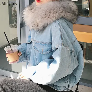

Jackets Women Loose Korean Style Daily Simple Warm Jacket Clothing Pockets Leisure All-match Womens Female Student Girls Pink