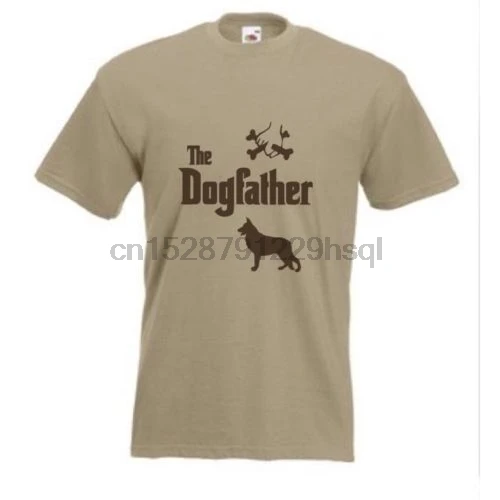 Хлопковая футболка Для мужчин короткий рукав Dogfather Пособия по немецкому языку