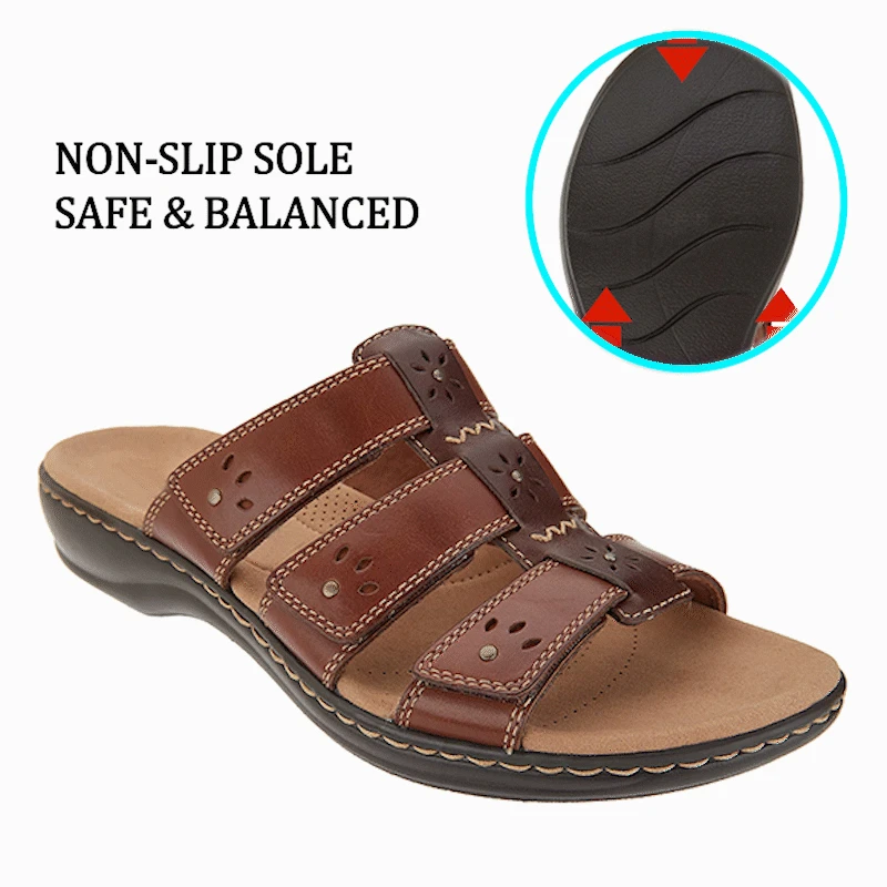 Summer New Women Sandals Fashion Ladies Solid Color Peep Toe Hook Loop Wedge Flower Shoes Outdoor Casual Comfy Female Footwear