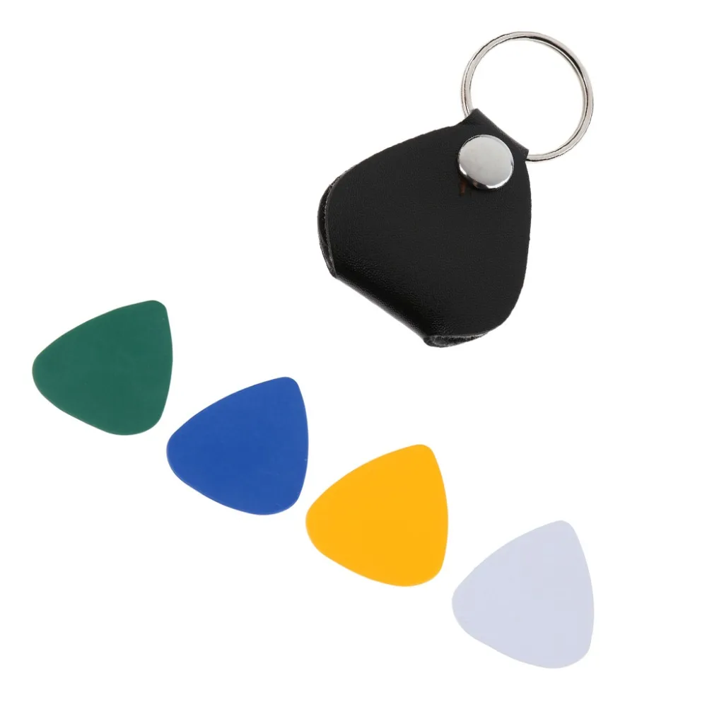 4 шт. гитарный медиатор s Plectrum гладкая поверхность с 1x держателем чехол для акустической электрогитары укулеле медиатор для любителей музыки