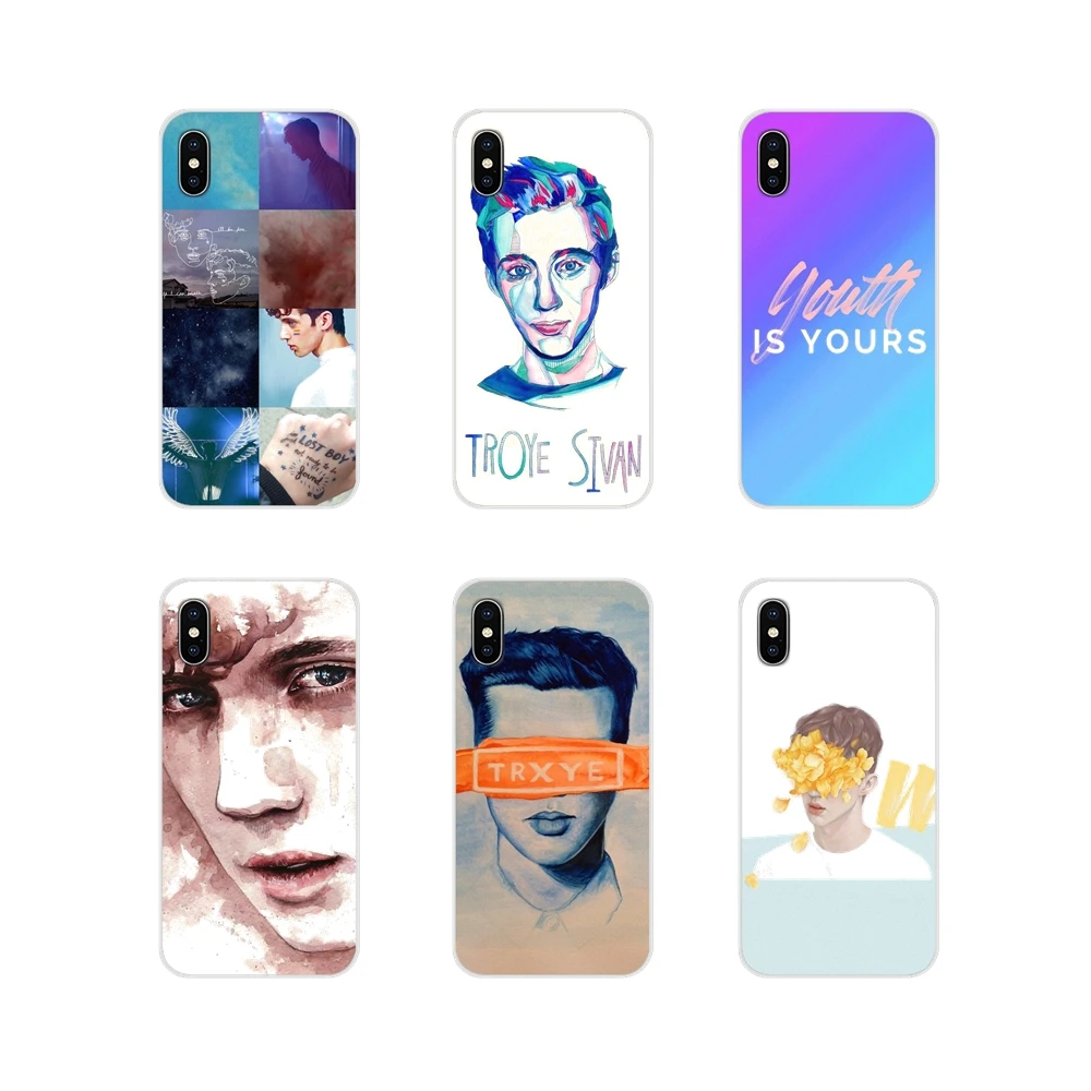 Трой Сиван синий район прозрачный чехол из материала tpu для samsung Galaxy S3 S4 S5 мини S6 S7