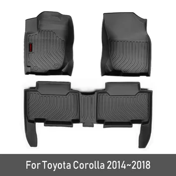 

2020 TPE Custom Car Floor Mats For Toyota Corolla 2015 2016 2017 2018 2014 Foot Pads Automobile Car Carpet Styling Accessories