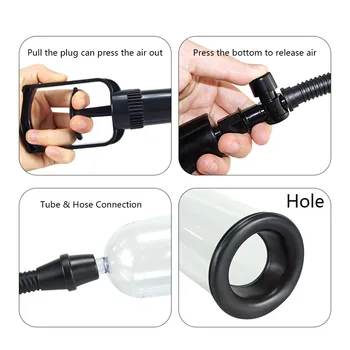 Male Penis Pump Manual Penis Enlarger Sex Toys For Man Vacuum Pump Male Masturbation Penile Extender Trainer Adults Sex Products 5