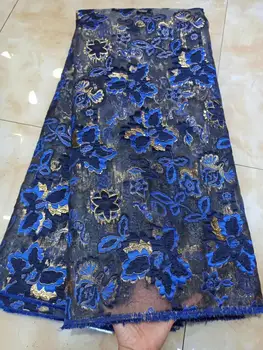 

Embroidered Net Fabric with beads With super Quality CiCi-12.6806 African Tulle Lace Fabric For party Dress