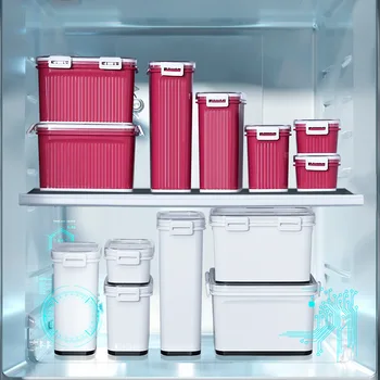 

Multi-functional Plastic Food Box Sealing Freeze Storage Box Set Bulk Fruit Container Refrigerator Freshness Box Wholesale