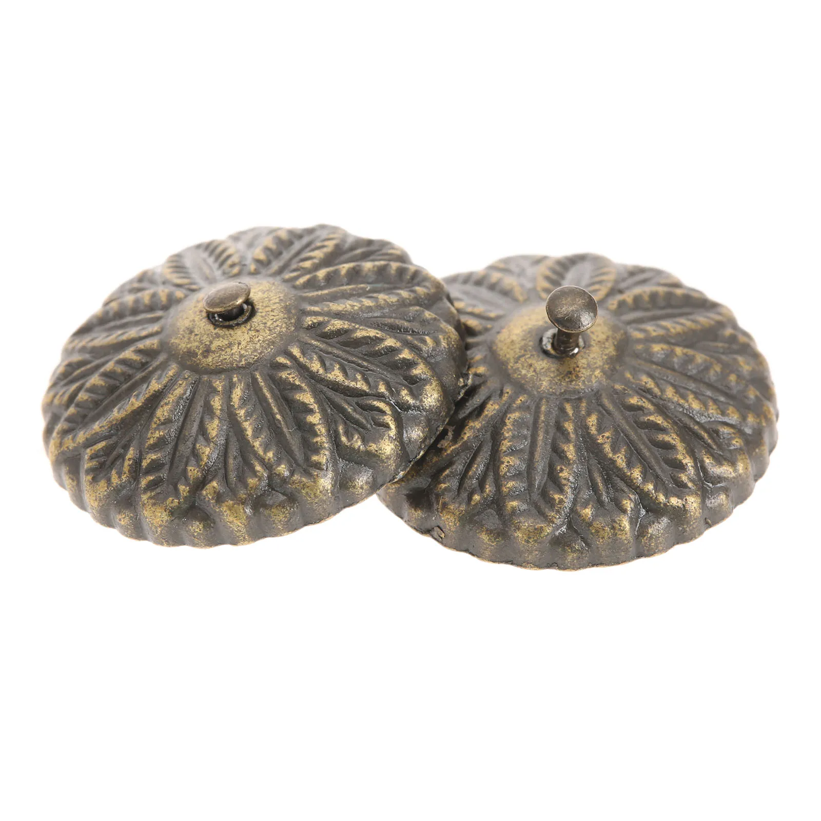 

50Pcs Bronze Vintage Decorative Furniture Upholstery Nails Tack Studs Wooden Jewelry Box Bag Foot Tacks