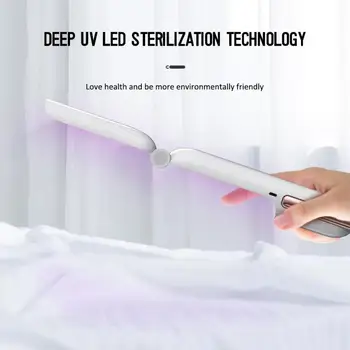 

USB Portable UVC Sterilization LED Deep Ultraviolet Disinfection Sterilization Stick Led Lights Home Clean Air Kill Mites