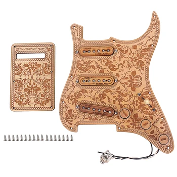 

1 Set Pickguard GP116 SSS SSS Loaded Durable Sturdy Metal Pickguard For Guitar Musical Instrument Bass