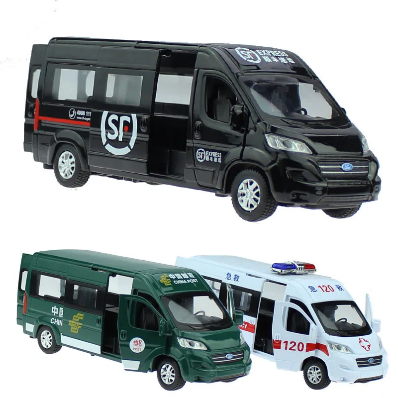 

Hot Sales Jiaye 1: 32 Rescue Freight Truck Van Sound And Light Alloy Warrior Model Toy Car