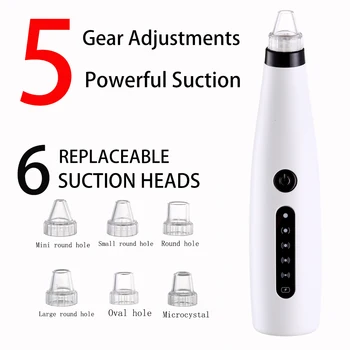

Blackhead Remover Face Deep Nose Cleaner Blackhead Black Head Spot Pore Acne Removal Vacuum Suction Facial Beauty Skin Care Tool