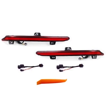 

Smoked Lens Rear Bumper Reflector Brake Tail Sequential Flash Signal Lights Lamp for 2018-2020 Honda Accord 10Th