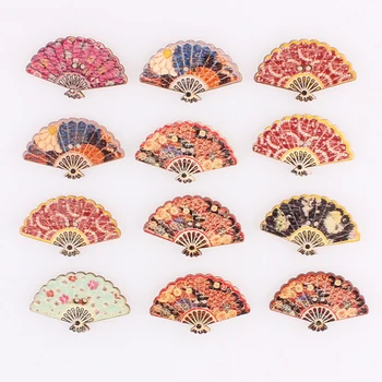 

Mixed Fans 2Hole Wooden Buttons DIY Decor For Child Clothing Sewing Buttons Crafts Scrapbooking Accessories Decorativos E