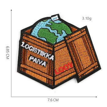 

LOGISTIIKKA PAIVA embroidered patches stickers DIY fabric applique