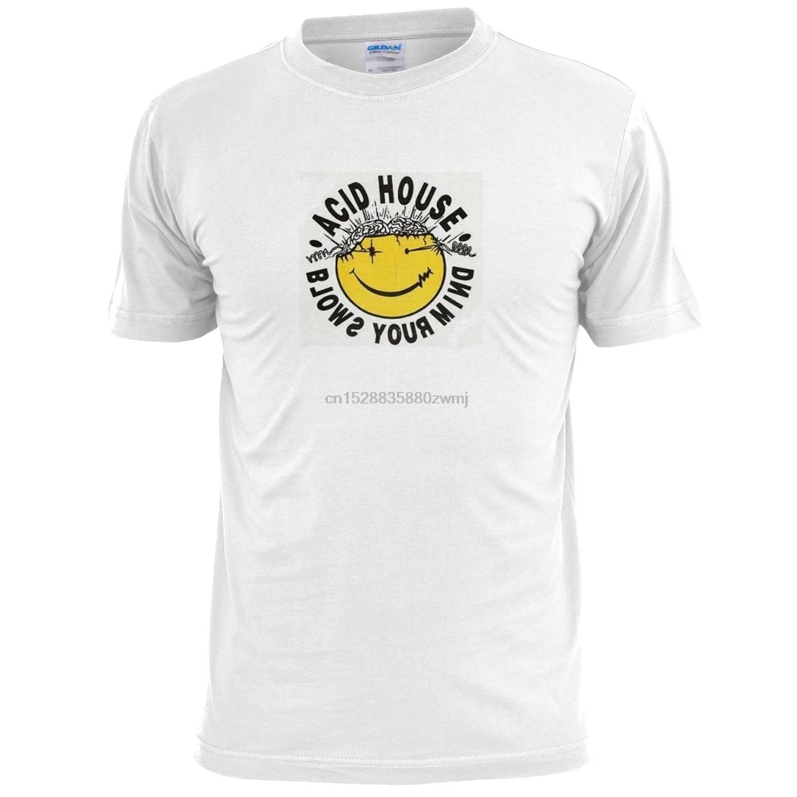 ACID HOUSE bins YOUR MIND Мужская футболка RAVE вечерние TECHNO DRUM AND BASS |