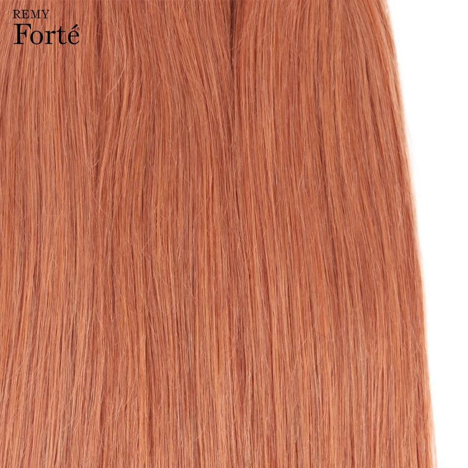 Прямые Волосы Remy Forte, пряди с закрытием, цветные блонд, пряди с закрытием, бразильские волосы, волнистые пряди, 3/4 пряди волос