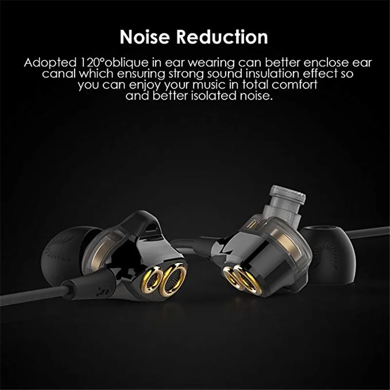 Внутриканальные Hi Fi наушники UiiSii T8S тройное для водителей шумоподавление и