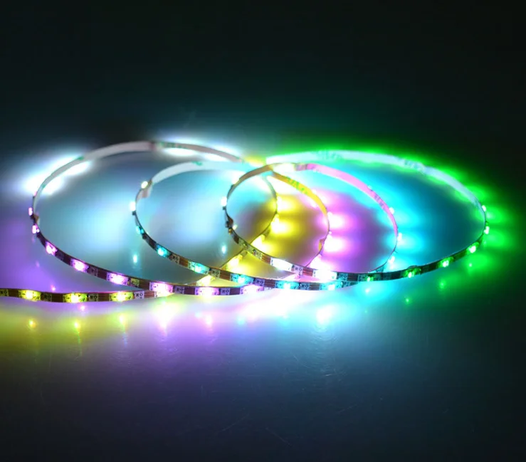 DC5V адресуемый SK6812 1515 светодиодный чип супер узкий 4 мм Цифровой rgb светильник с 72