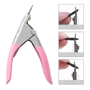 

Nail Art Clipper Nail Cutter Manicure Tool Nail Clippers Care Tool Cut Off False Nail Tip Edge For UV Gel U One Word Clippers