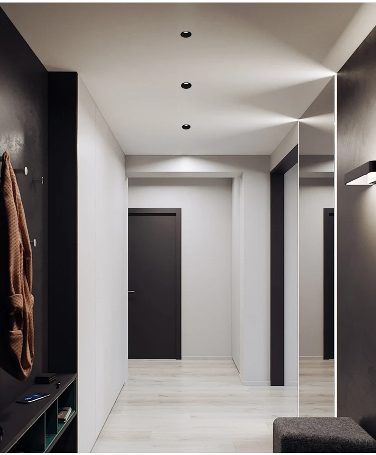 BRGT LED Spot Light Frameless Embedded Lights COB 5W7W12W Anti-glare Ceiling Lamp Trimless Aluminum Recessed Downlight Indoor 3
